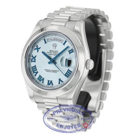 rolex president day ii platinum ice blue watch|buy rolex watch online.